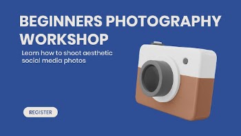 Photography workshop template, online course | Free PSD Template - rawpixel