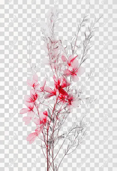 Photorealistic Canadian Fireweed in Bloom