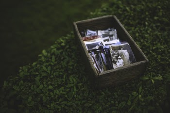 Photos in the wooden box