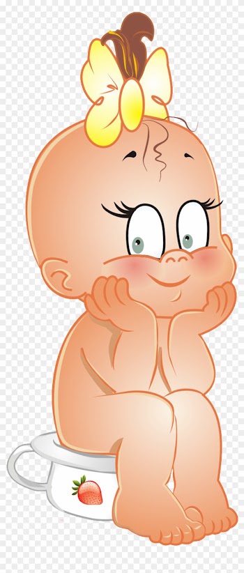 Photos Of Cartoon Baby Clip Art Medium Size - Cartoon Baby Girl