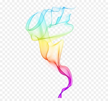 PhotoScape - Vector rainbow colored curve pattern 
