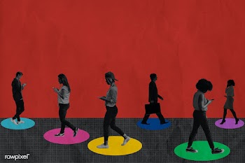 Physical distancing during coronavirus outbreak background | Free  illustration - 2324217