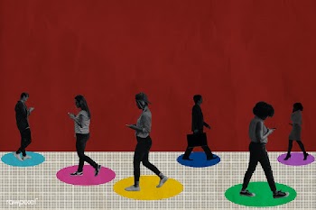 Physical distancing during coronavirus outbreak background | Free  illustration - 2324220