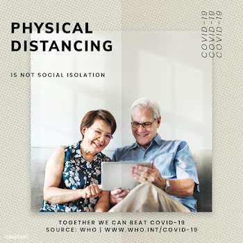 Physical distancing during coronavirus outbreak social template source.. | Free  psd mockup - 2317581