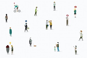 Physical distancing in public area social template vector | Free  vector - 2313792