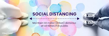 Physical distancing in public background | Free  vector - 2318490