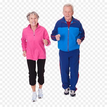 Physical exercise Old age Physical fitness Weight training Health - Running people PNG image 