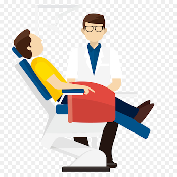 Physician Dentist Patient - Vector cartoon doctor to the patient to ...
