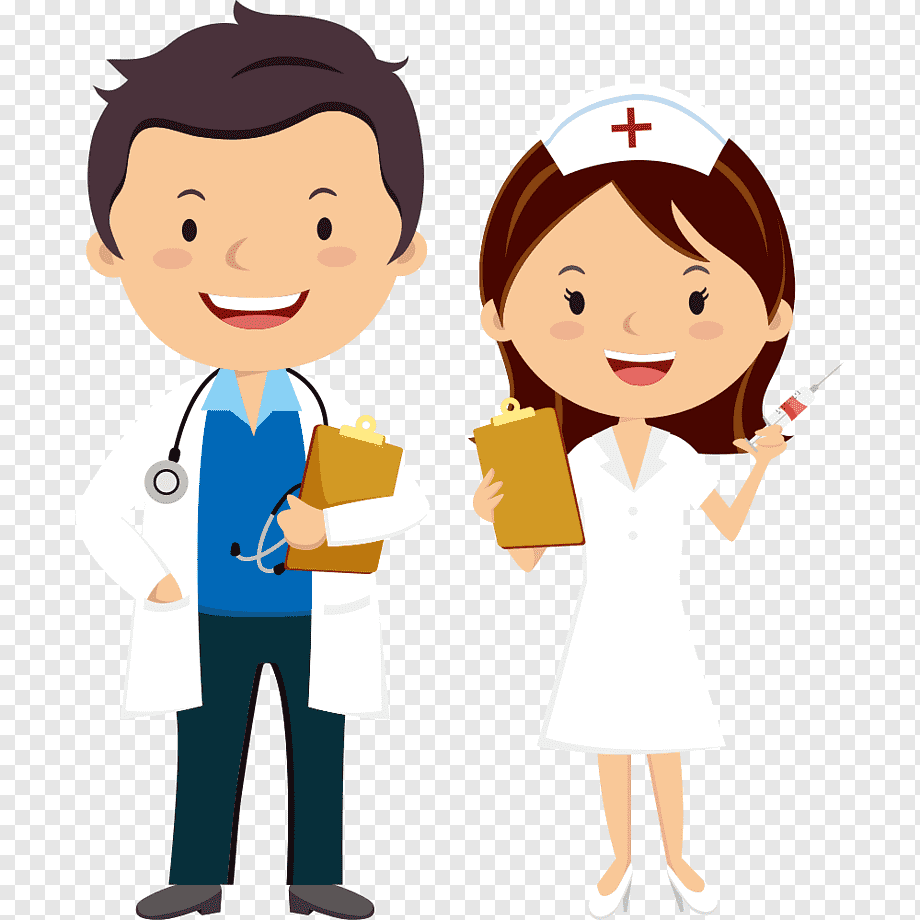 Physician Medicine Drawing, Doctors, male and female doctor, comics, child, hand png