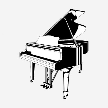 Piano hand drawn illustration. Free | Free Photo - rawpixel
