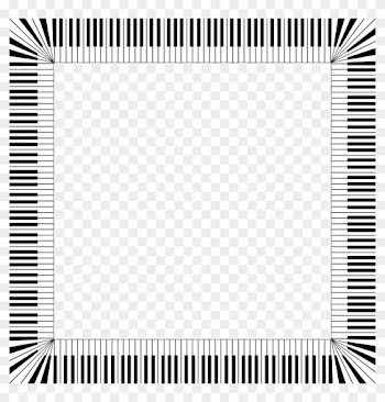 Piano Keys Clip Art Border - Piano Border Clip Art