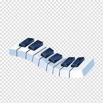 Piano Musical keyboard Drawing, Black and white piano keys transparent background PNG clipart