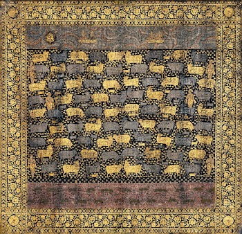 Pichhwai for the Festival of Cows in the late 18th century. Original from The MET Museum. Digitally enhanced by rawpixel.