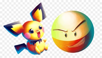 Pichu Pikachu Jigglypuff Electrode Raichu - collab background 