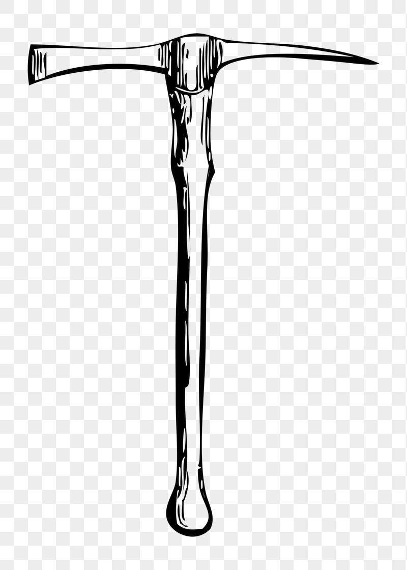 Pickaxe png sticker illustration, transparent | Free PNG - rawpixel