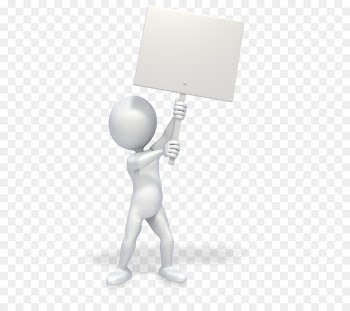 Picketing Protest Clip art - Stick Figure 3D 