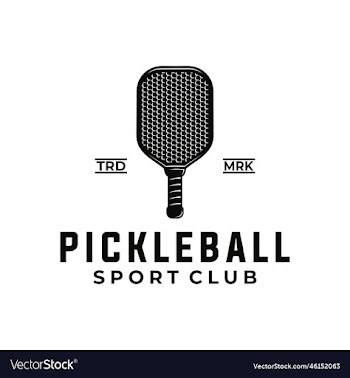 pickle ball sport graphic template