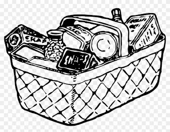 Picnic Basket Food Clipart - Food Basket Clip Art