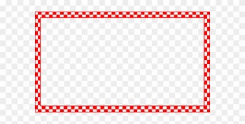 Picnic Border Clip Art - Red And White Checkered Border