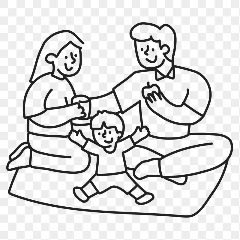 Picnic png sticker, family, transparent | Free PNG Illustration - rawpixel