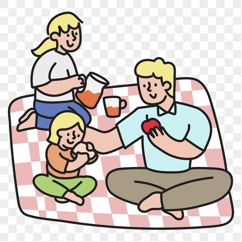 Picnic png sticker, family transparent | Free PNG Illustration - rawpixel