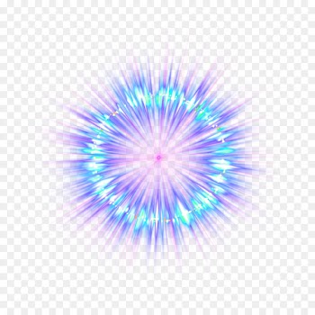PicsArt Photo Studio Sticker Explosion Destello Fireworks - Blue fade light effect element 