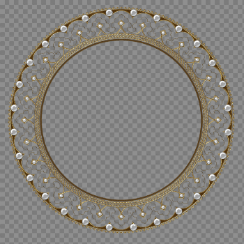 Picture Flower Frame Continental Border Circular