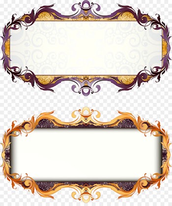 Picture frame Art Deco - European style retro box title bar vector 