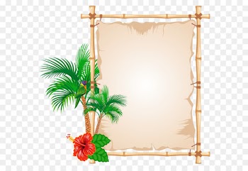 Picture frame Bambusodae Clip art - Summer Papyrus PNG Clipart 