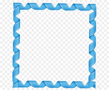 Picture frame Blue Clip art - Blue Border Frame Transparent PNG 
