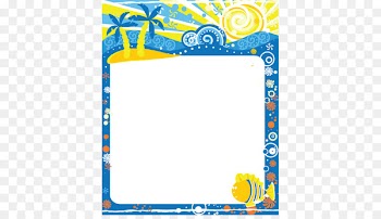 Picture frame Calendar Clip art - Coconut tree decorative frame 