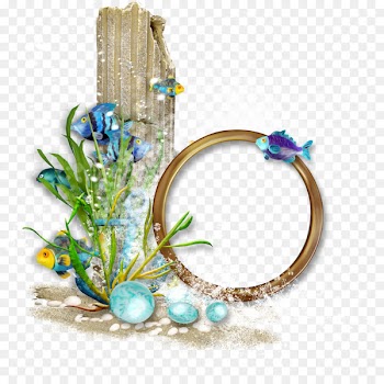 Picture frame Clip art - Ocean wind flower frame 