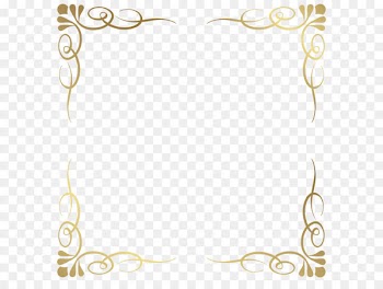 Picture frame Clip art - Transparent Decorative Frame Border PNG Image 