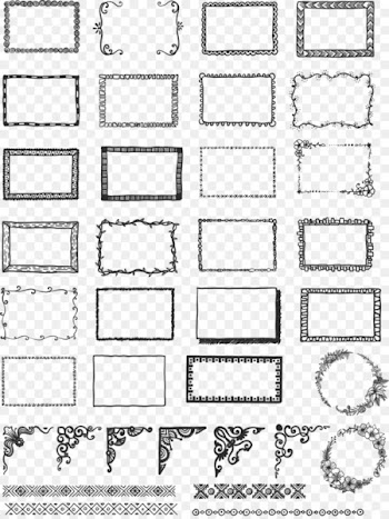 Picture frame Drawing Illustration - Hand painted graffiti border 