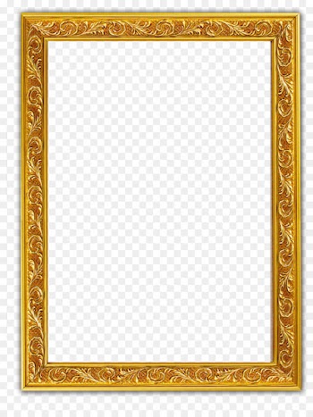Picture frame Film frame Wallpaper - Gold decorative borders 