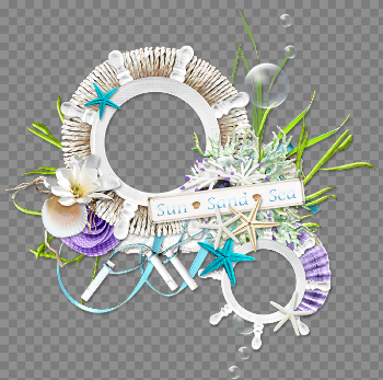 Picture Frame Flower Material Pull Free Photo PNG