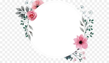 Picture frame Flower Wallpaper - Hand painted watercolor retro rose label 