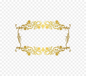 Picture frame Gold - Gold pattern frame 