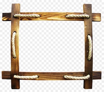 Picture frame Icon - Brown wooden rope 