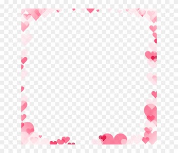 Picture Frame Love - Hearts Frame Png