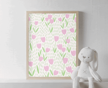 Picture frame mockup, flower photo, | Free PSD Mockup - rawpixel
