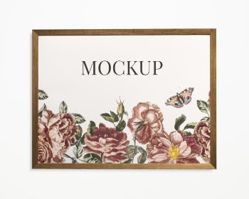 Picture frame mockup Free Psd