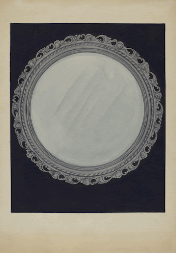 Picture Frame&ndash;Carved Wood (c. 1936) | Free Photo - rawpixel