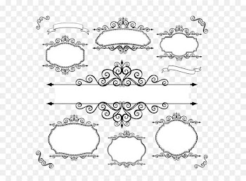 Picture frame Ornament Clip art - Lines lace vector material 