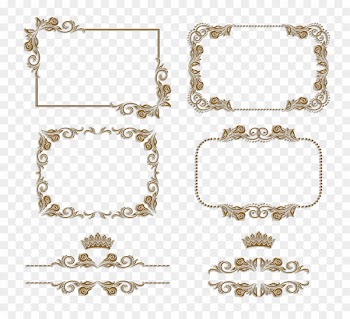 Picture frame Ornament Stock illustration Stock photography - Vintage frame material 