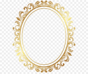 Picture frame - Oval Border Deco Frame PNG Clip Art 