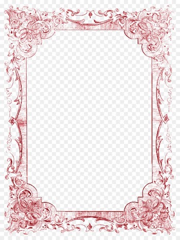 Picture frame Romance Clip art - Elegant red frame border 