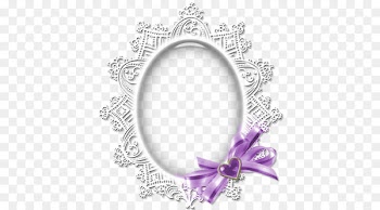 Picture frame - Round white lace crystal jewelry 