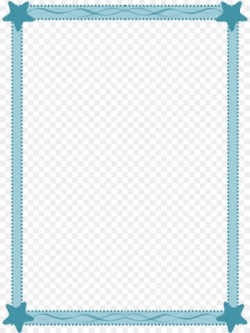 Picture frame Sea Scalable Vector Graphics Clip art - Blue Frame 