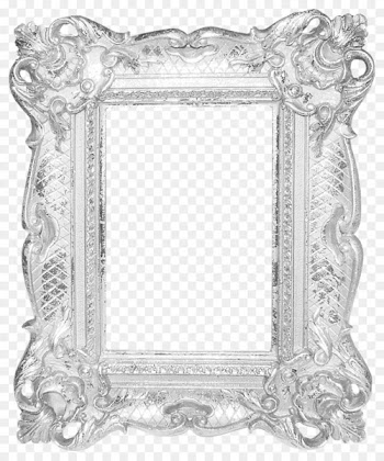 Picture frame Silver Mirror - Silver frame pattern 